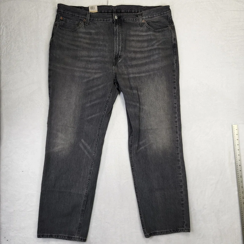 Levis 541‎ Mens Athletic Taper Stretch Jeans Faded Black 42x32 18181-0301